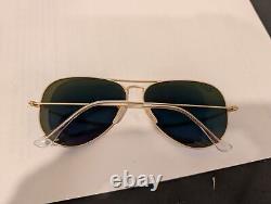 Ray Ban RB3025 112/4L 62MM LARGE Sunglasses Aviator Metal Polarized Blue Mirror