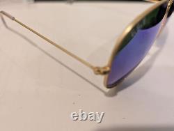 Ray Ban RB3025 112/4L 62MM LARGE Sunglasses Aviator Metal Polarized Blue Mirror