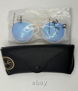 Ray Ban Round Double Bridge Blue Gradient Flash Unisex Sunglasses RB3647 N0014O