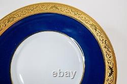 Raynaud Limoges Conde Saucer ONLY Gold Encrusted Cobalt Blue
