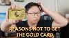 Reasons Not To Get The Amex Gold Card