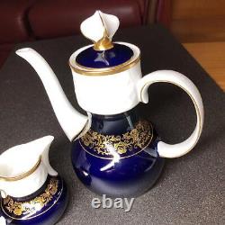 Reichenbach Gold Cobalt Blue Coffee Pot Creamer