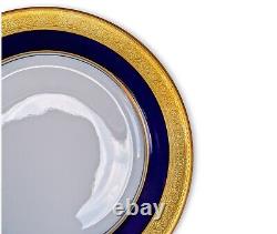 Rosenthal Barbarossa Cobalt Blue Gold Band Set of 12 Bread & Butter Plates B&B