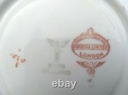 SALE 1920s Antique HARRODS Cobalt Gold Cup Saucer Set Ltd Ed. Signed Bisto RARE