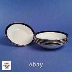 SPODE Consul Y7332 Dinner Service White Gold and Cobalt Blue 44 pcs