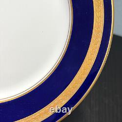 Set of 4 Rosenthal EMINENCE 5107 Cobalt Blue Gold Salad Plate 7 3/4 Germany