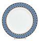 Set Of 6 Russian 10.5 Cobalt Blue Net Dinner Plates 24k Gold Dining Porcelain