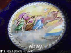 Sevres Guido Renis Aurora, collector plate, cobalt blue and gold, signed184