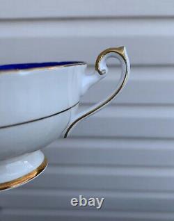 Shelley Gold Rose Cobalt Blue Teacup