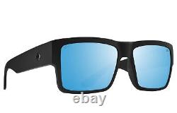 Spy Cyrus Sunglasses, Black Happy Boost Bronze Polar Ice Blue Spectra Mirror