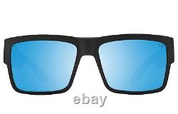 Spy Cyrus Sunglasses, Black Happy Boost Bronze Polar Ice Blue Spectra Mirror