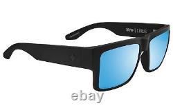 Spy Cyrus Sunglasses, Black Happy Boost Bronze Polar Ice Blue Spectra Mirror