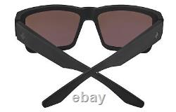 Spy Cyrus Sunglasses, Black Happy Boost Bronze Polar Ice Blue Spectra Mirror