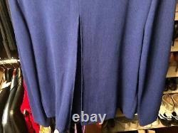 St. John Collection Jacket Sz 14-16 Cobalt Blue withGold Hardware Santana Knit