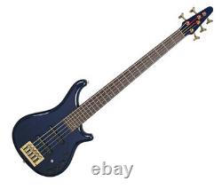 Tune Zi752 5 String Electric Bass Cobalt Blue Gold Ash Notch Filter Barss Nut