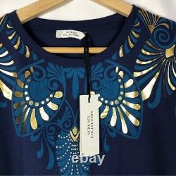 Versace Collection Blue & Gold Short Sleeve T-Shirt XL