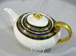 Vintage AYNSLEY TEA LUNCHEON SET COBALT BLUE & GOLD