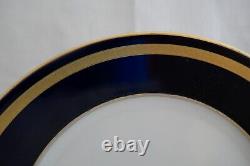 Vintage Rosenthal Eminence Cobalt Blue Set 6 DINNER PLATE 10 1/8