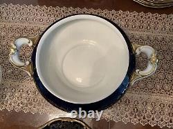 Weimar Katharina Cobalt Blue & Gold Soup Tureen with Lid