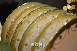 6 Minton Pour Tiffany Co New York Anglais Bone China Plaques De Dîner En Or Incrustées