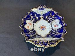 Aynsley Aristocrat Cobalt Blue Footed Compote Handled Bowl Gold Tazza 11 Lire