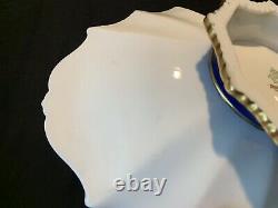 Aynsley Aristocrat Cobalt Blue Footed Compote Handled Bowl Gold Tazza 11 Lire