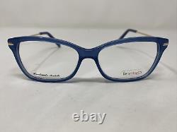 Benessere 3895 BLEU 55-15-140 Monture de lunettes en plastique à monture complète bleu/or DI21