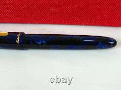 Esterbrook Estie Cobalt Blue Gold Trim Fountain Pen, Résine Bleue, E156 M