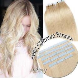 Extensions de cheveux humains russes Remy en ruban épais Ombre Skin Weft 200g 80 pièces