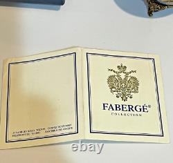 Faberge Egg Eiffel Tower Édition Limitée Cobalt Or Porcelaine Authentique Signée