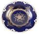 Grand Antique 19ème C Meissen Porcelaine Cobalt Bleu & Sauceur D'or Porzellan Allemand