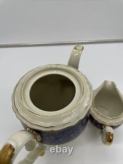 Johann Haviland Pot à café/thé Cobalt Blue & Gold Bavaria Rosenthal 1950-1970