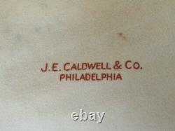 Lenox L325b Pour J. E. Caldwell & Co 10 Plaques De Diner Cobalt Blue Gold Encruste