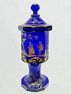 Magnifique Antique Imperial Russian Doré Glass Beaker Cup Goblet Début 19 Cen