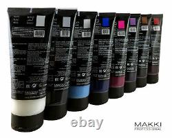 Masque de couleur capillaire semi-permanente professionnelle Makki, teinture teintée à multiples couleurs