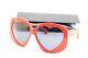 Nouvelles Lunettes De Soleil Authentiques Moschino Mos 152/s C9air Rouge Or Avec Etui 61-14