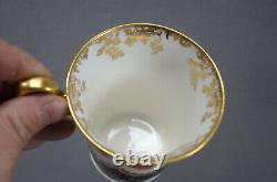 Paragon Roses Roses Cobalt & Gold Empire Forme Chocolate Cup & Saucer Vers 1907