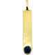 Pendentif Fait Main En Saphir Bleu Naturel En Or Jaune 14 Carats