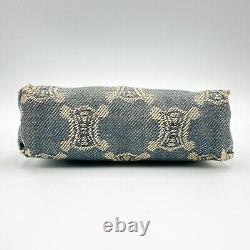 RARE! Pochette Sac à main CÉLINE Paris Macadam en Denim Authentique