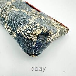 RARE! Pochette Sac à main CÉLINE Paris Macadam en Denim Authentique