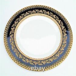 Rare Brownfield’s China Pour Tiffany & Co. Cobalt & Gold Incrusted Dinner Plate