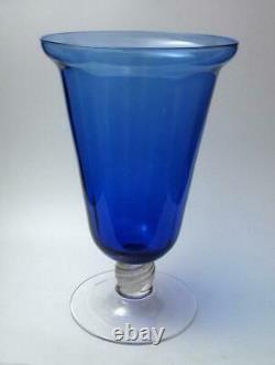 Vase En Verre D'aventurine D'or Bleu Bleu Murano