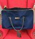 Vince Camuto Vc Lullah-22duf Bleu. Wow! Magnifique Sac De Voyage En Velours Bleu.